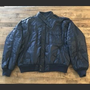Navy Vtg 80's Motorsport Upstream Racing Jacket